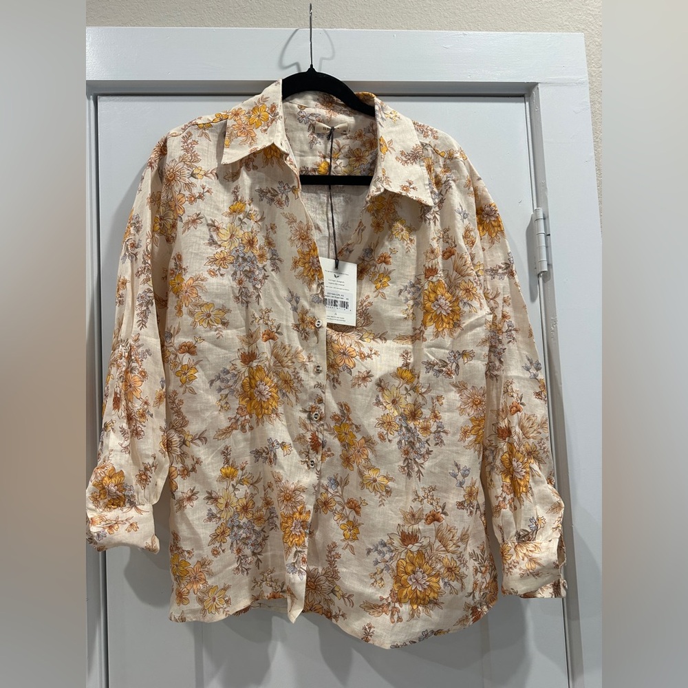New with tags, spell linen, top, XS